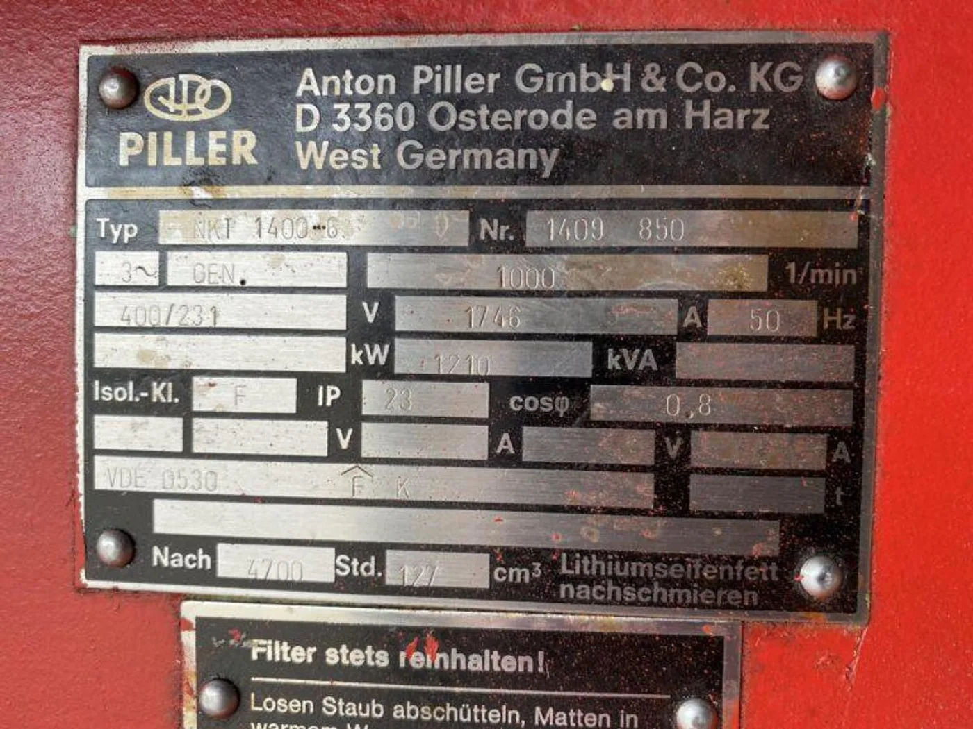 1984 MAK 6M282 GEN.SET 1210 KVA - 8