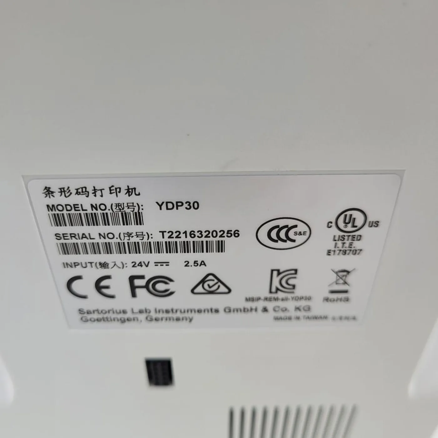 Sartorius Printer ydp30 - 4