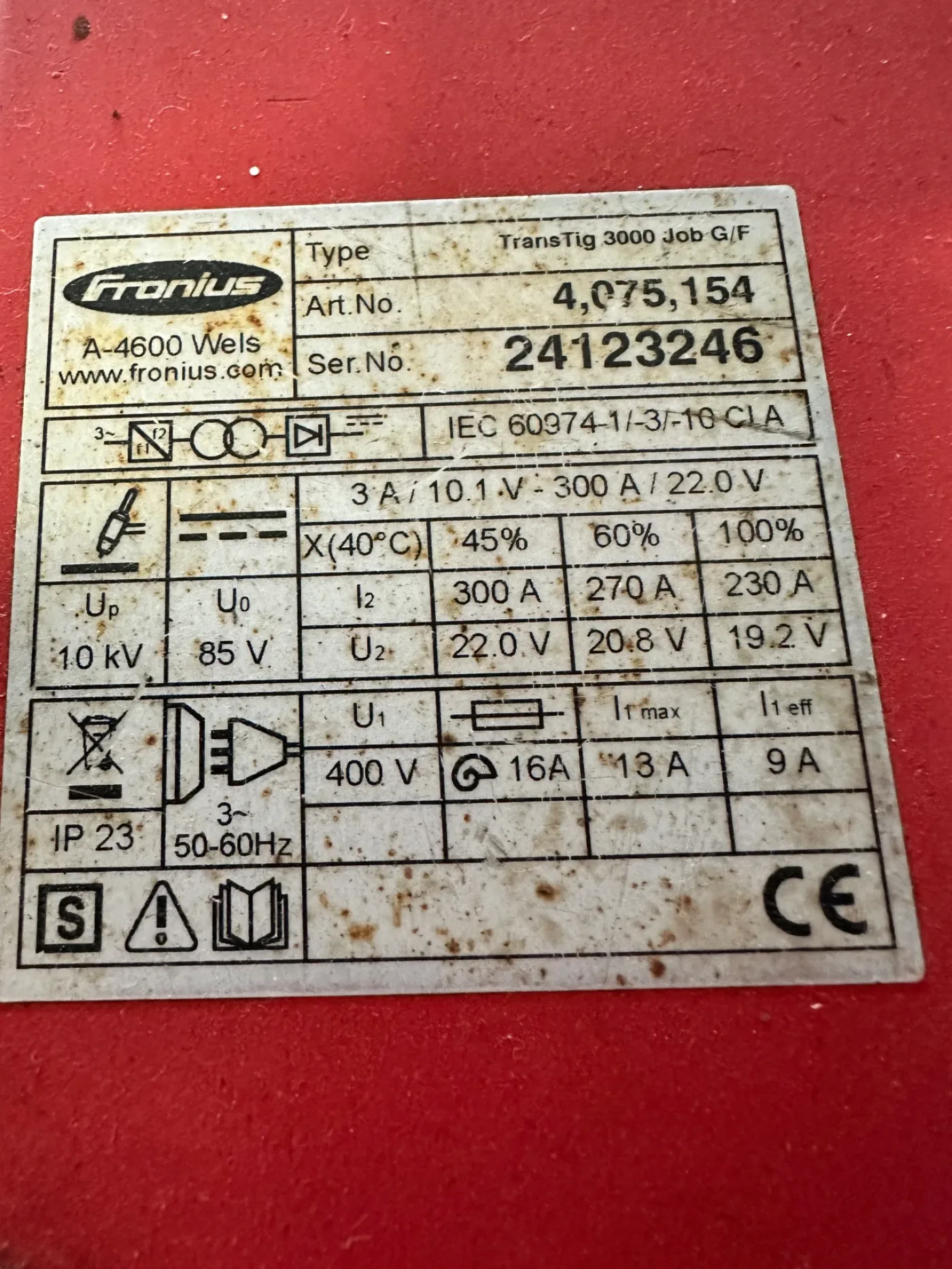 Fronius Schweißgerät TransTig 3000 - 4