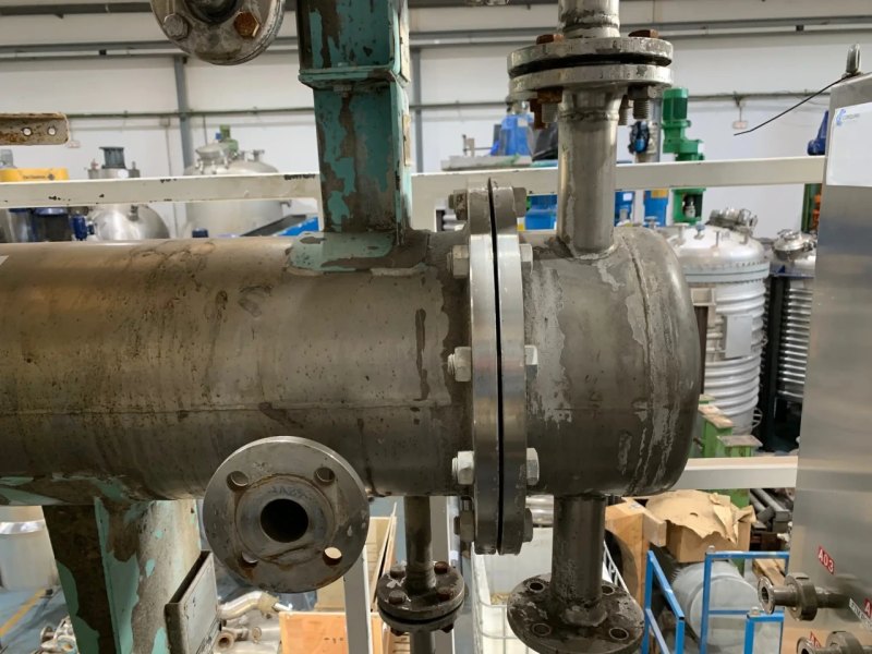 USED TUBULAR EXCHANGER TALLERES MORES 10.5 M2 STAINLESS STEEL 316L