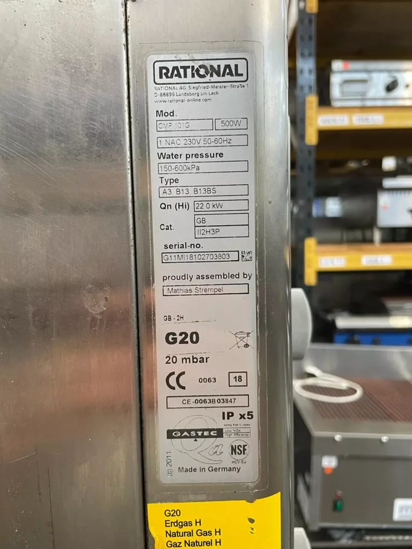 Rational Gas CombiMaster Plus (CMP), 10-1/1/G (10-Grid Gas Combi Oven) 2018 - islandcatering - 6