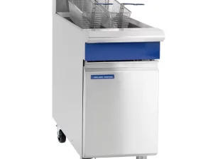 Blue Seal Twin Tank Twin Basket Free Standing Natural Gas Fryer GT46 - islandcatering