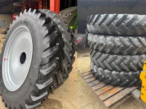 Set of 4 VF420/95R50 Rowcrops on Michelin Spraybib Tyres ex Horsch PT