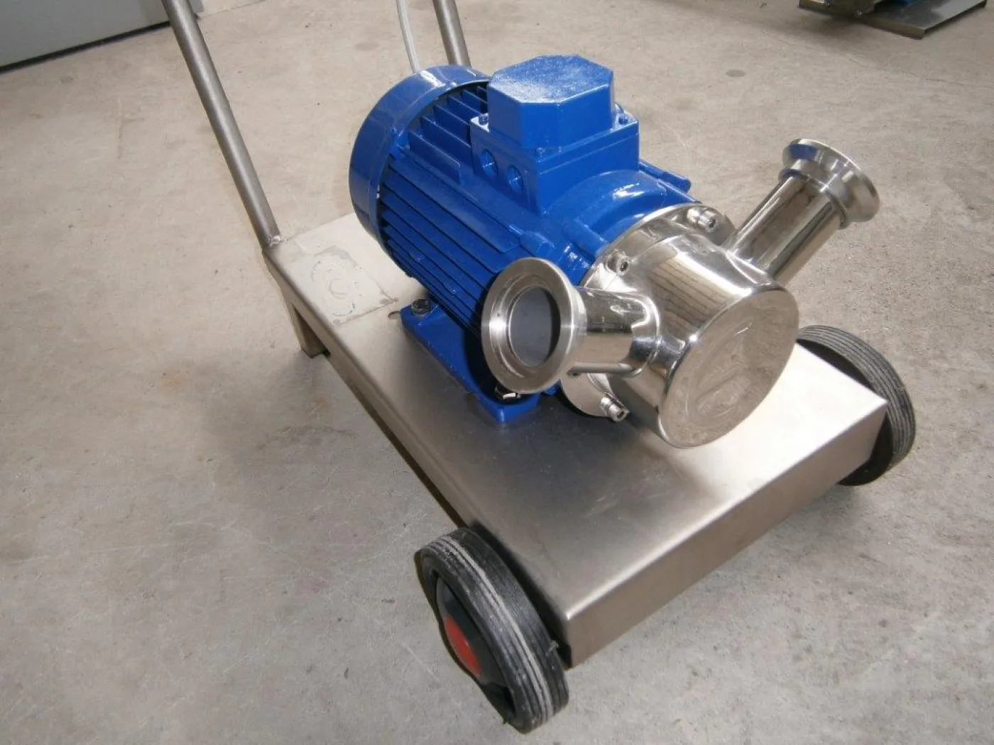 PUMP – ELECTRIC PUMP IN STAINLESS STEEL WITH FOOD NEOPRENE IMPELLER MOD. EURO 50 1 SPEED THREE PHASE 380 VOLTNEW MACHINE - 8