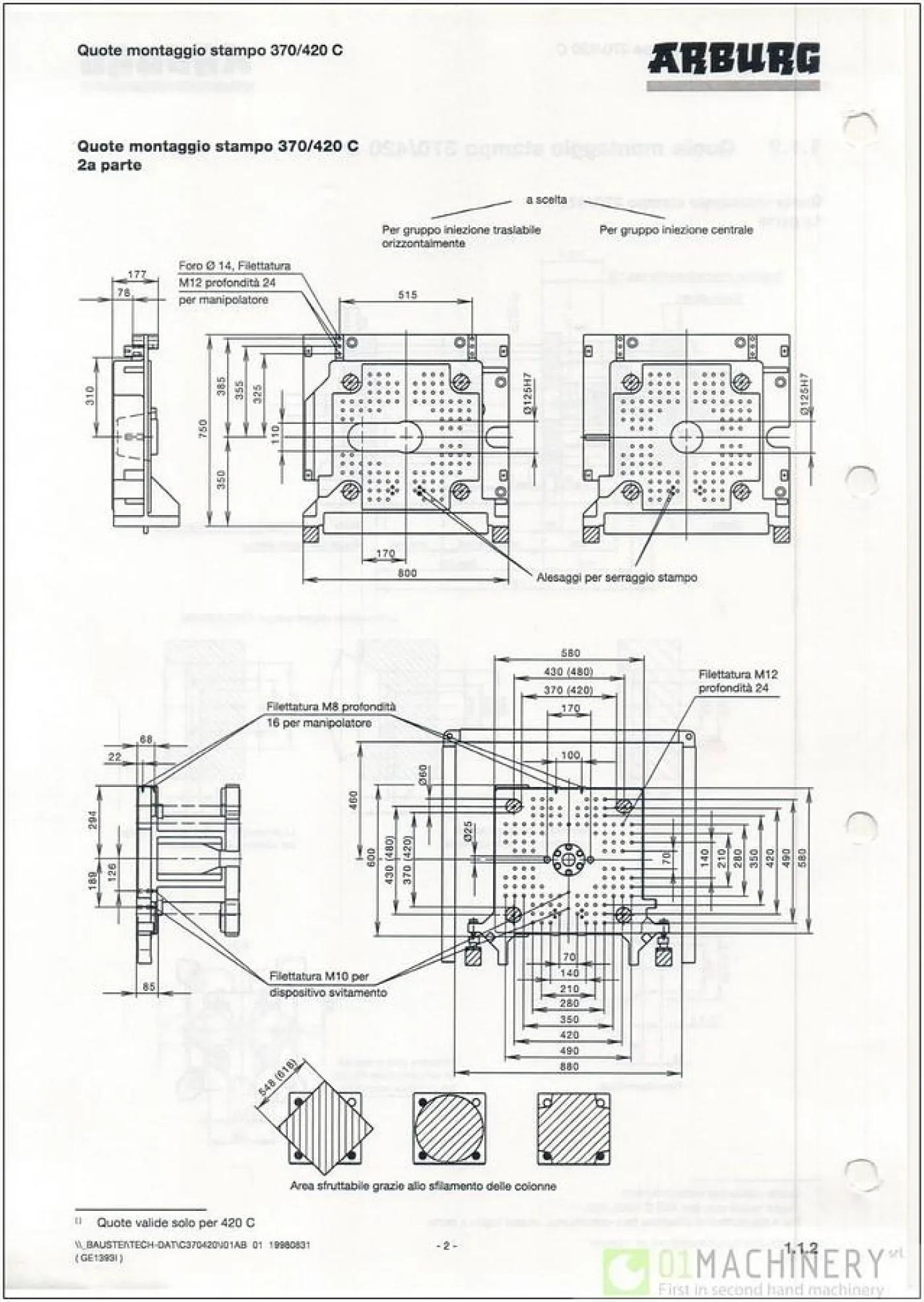 1999 ARBURG 420C 1000-350 IN0338 - 5