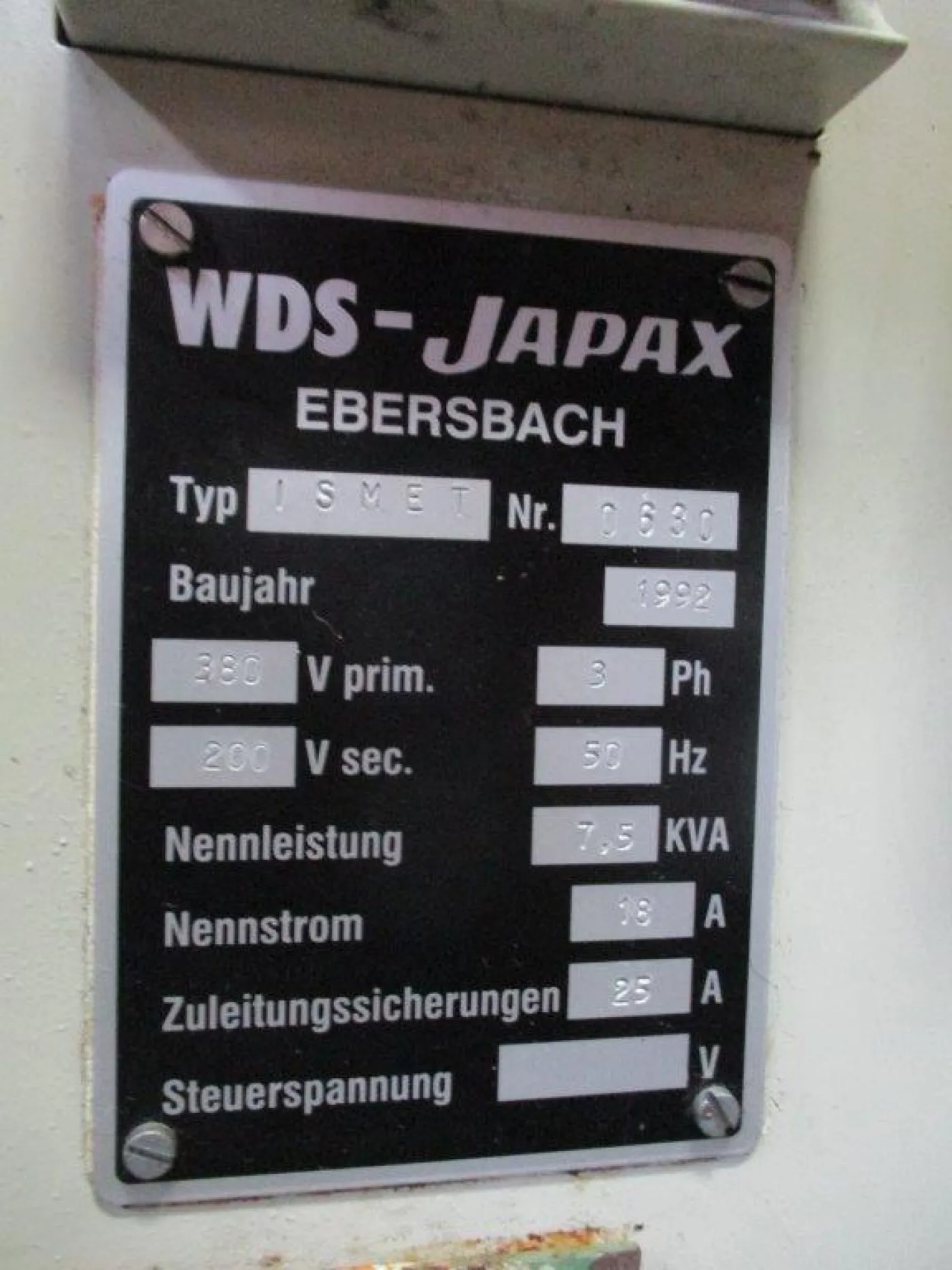 7,5 WDS JAPAX ISMET 1992 - 4
