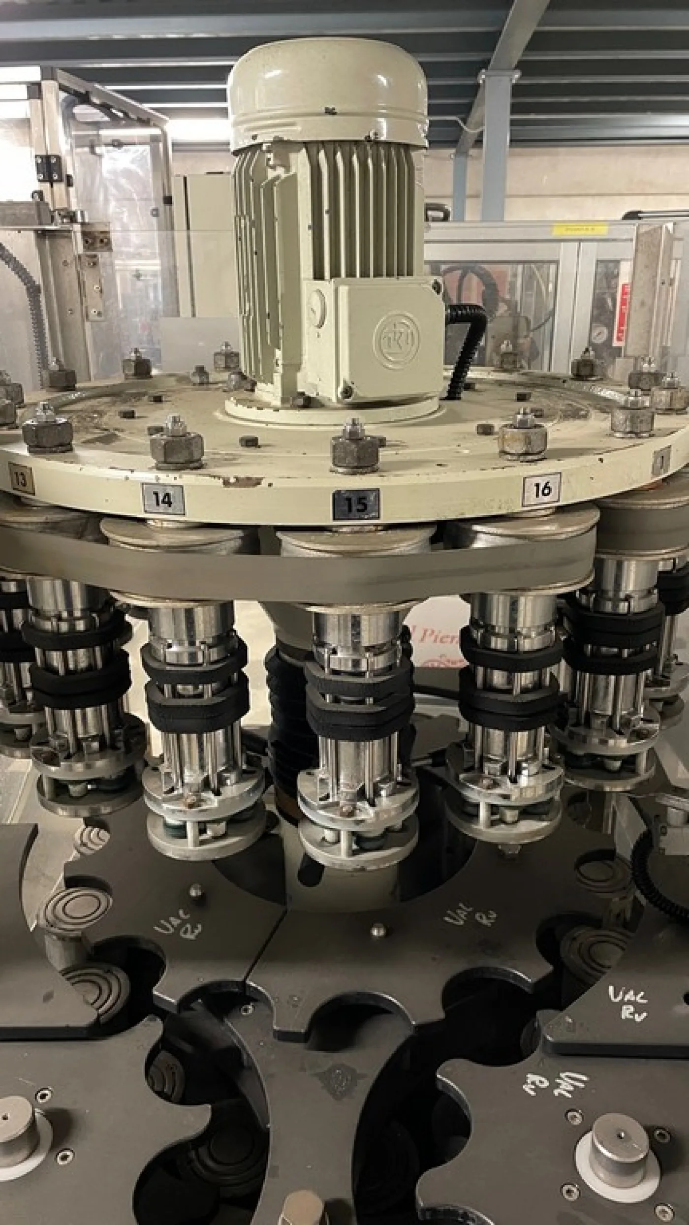 ROLLING MACHINE BERTOLASO 16 HEADS MOD. ZETA 126, AUTOMATIC FOR POLYLAMINATE CAPSULES, SECOND-HAND MACHINE - 8