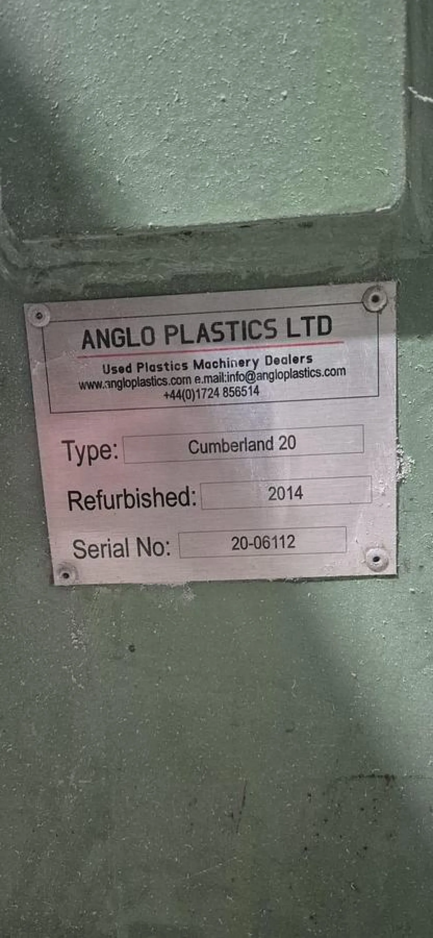 2014 Anglo Plastics Cumberland 20 Granulator - 4