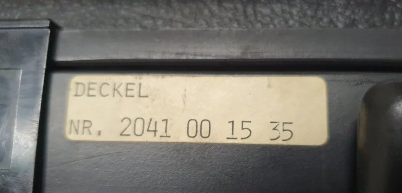 MZM 30 / Deckel Nr. 2041 GRÜN Optik Wetzlar / DECKEL