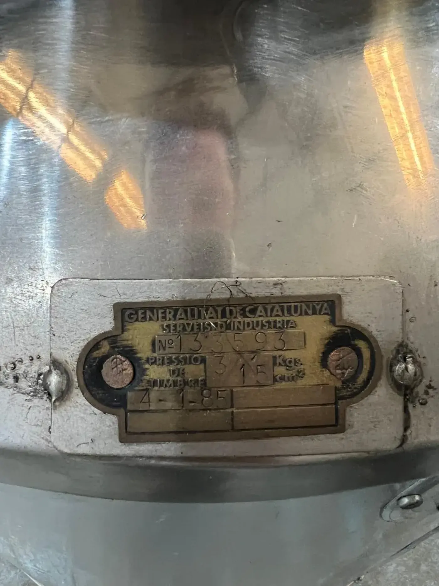 USED STAINLESS STEEL TANK WITH JACKET 100 LITERS - 3