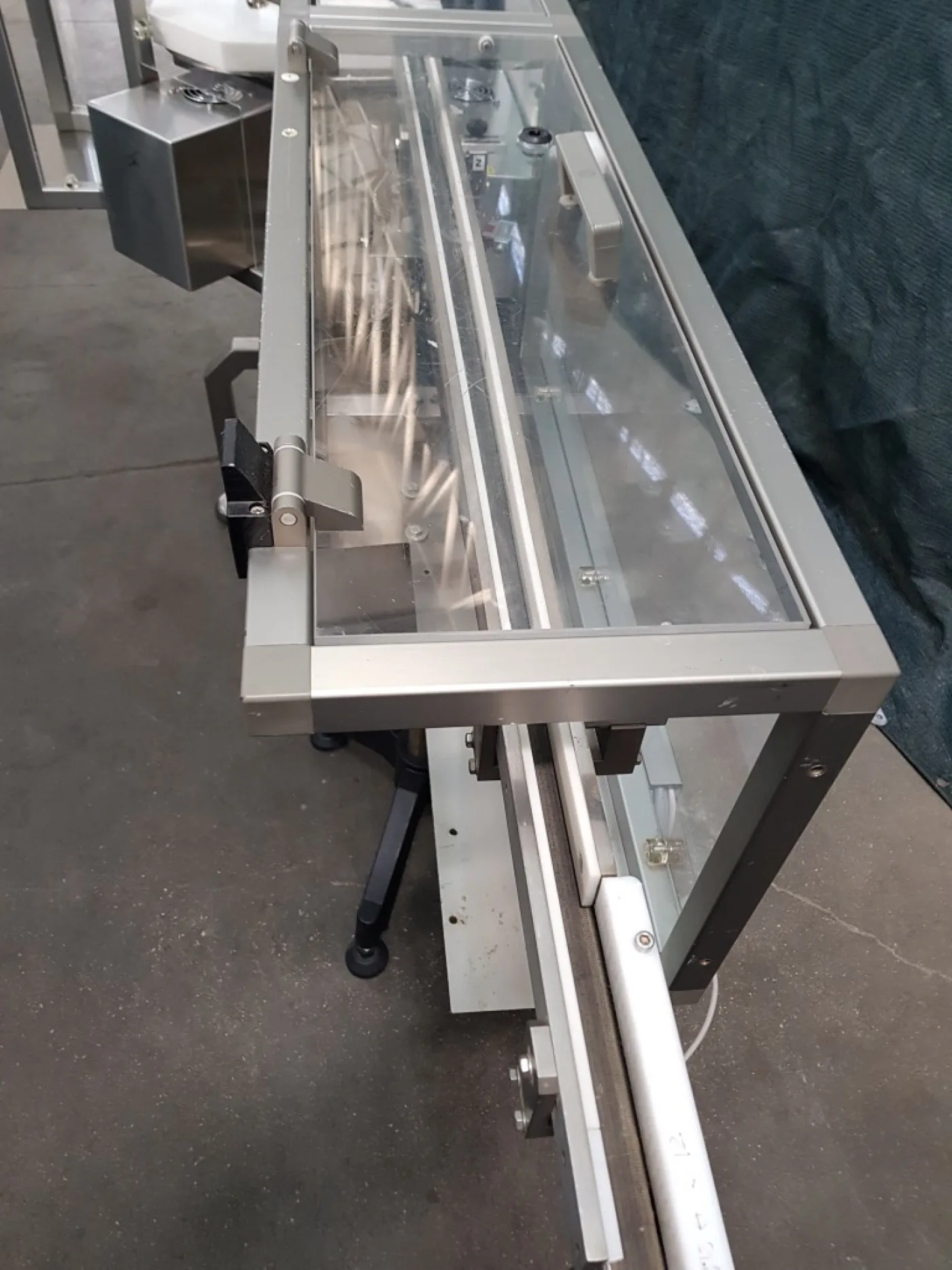 NASTRO TRASPORTATORE A TAPPETO IN ACCIAIO INOX CON CURVA A 90° - 7