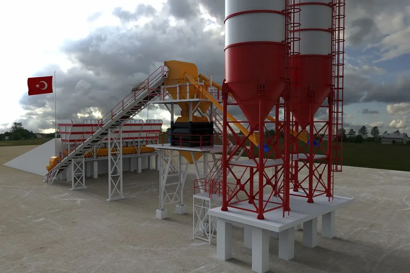 Stationary Concrete Batching Plant — Diamond 60, Titan 100, Magnum 120, Royal 150 - 7