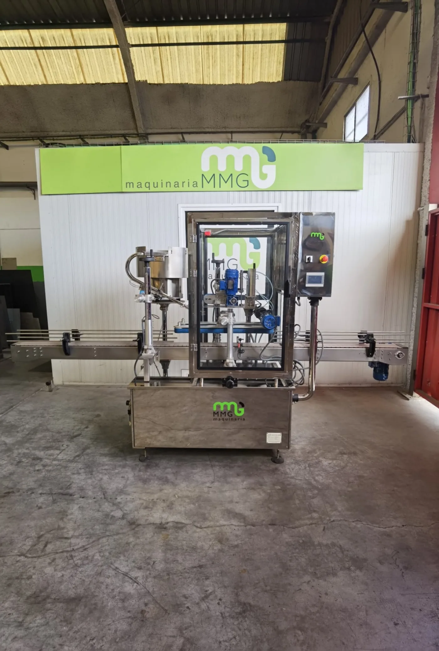 Taponadora monoblock con tolva, enfardador, sistema de taponado por presión y por rosca - 1