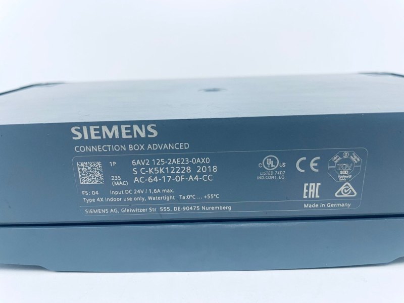 Siemens SIMATIC HMI CONNECTION BOX ADVANCED 6AV2125-2AE23-0AX0