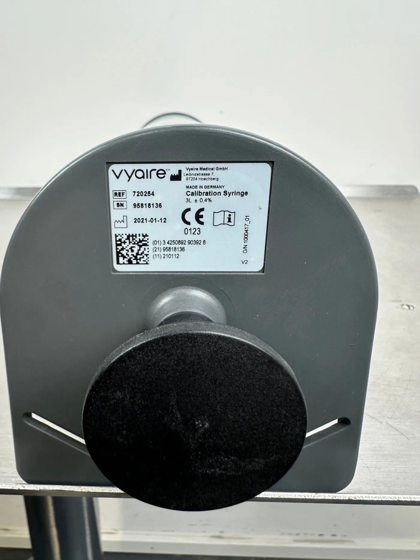 Vyaire 3 Liter Spritzen-Rezertifizierung Pumpe Respiratory Diagnostics - 4