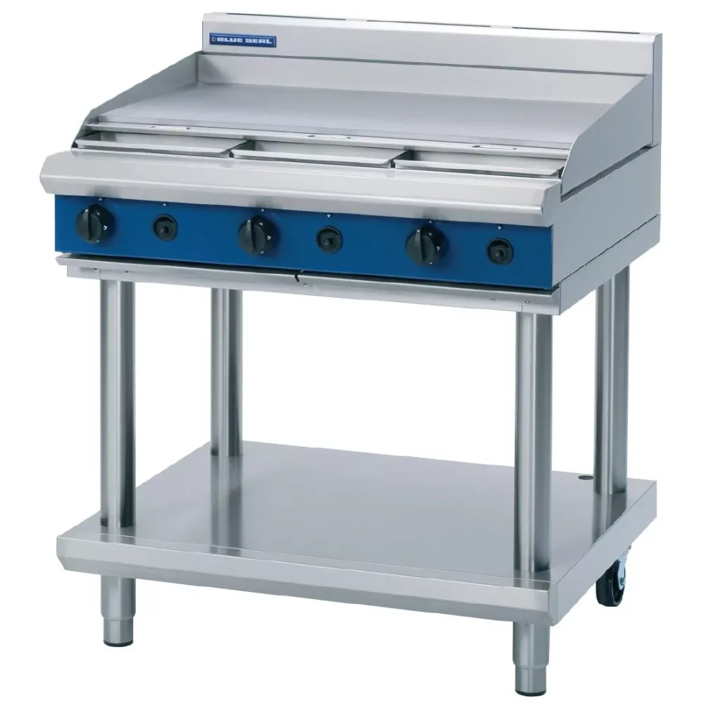 Blue Seal Evolution Cooktop Griddle Burner LPG on Stand 900mm G516A-LS/L - islandcatering