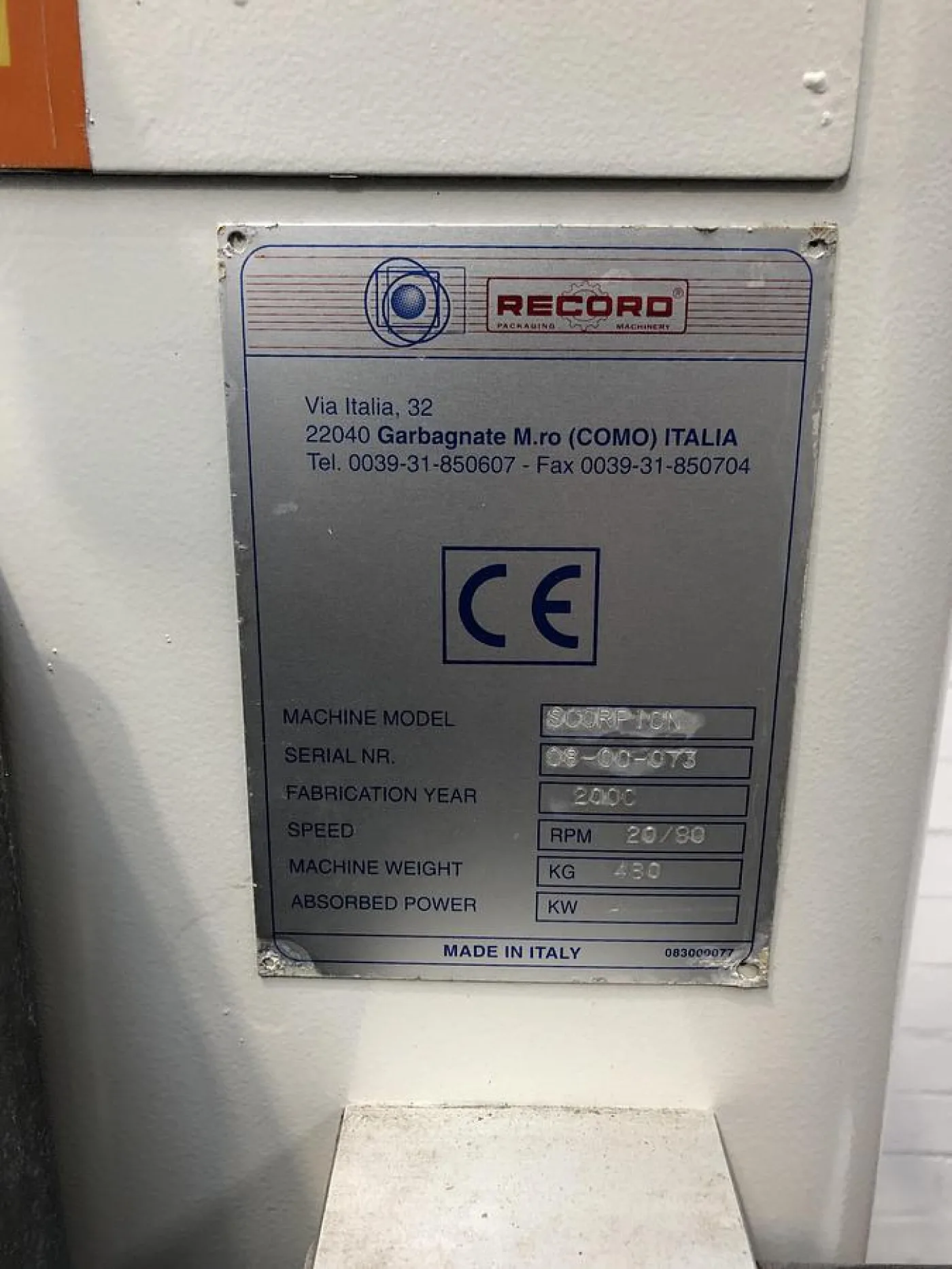 Record Scorpion Flow Wrapper - 6