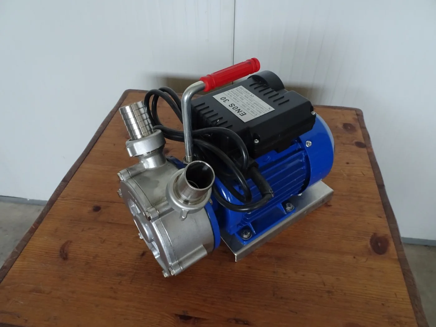 ELECTRIC – PUMP, SELF-PRIMING PUMP MOD. ENOS 30 STAINLESS STEEL BODY PUMP AND IMPELLER, 1 SPEED SINGLE PHASE 220 VOLT, NEW MACHINE - 5