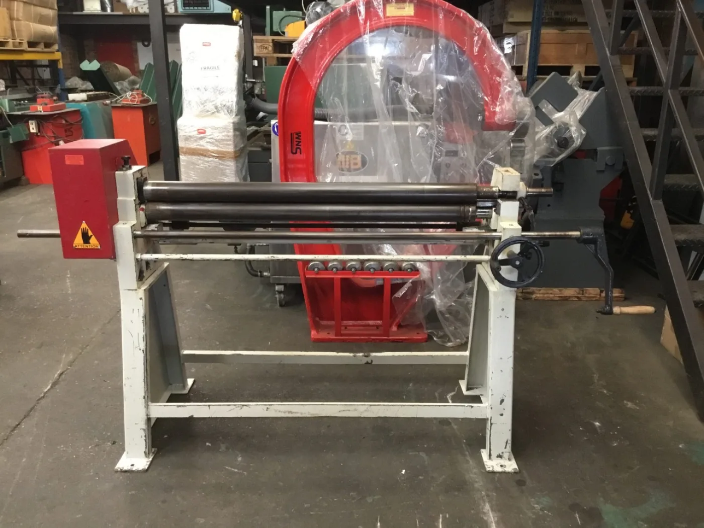 MORGAN RUSHWORTH Geared Hand Bending Rolls 1250mm x 75mm - WNS - W. Neal Services Ltd - 3