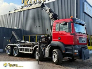MAN Tga 41.440 8X4 + Hiab 166 E-3 Hipro + Remote + Hook System