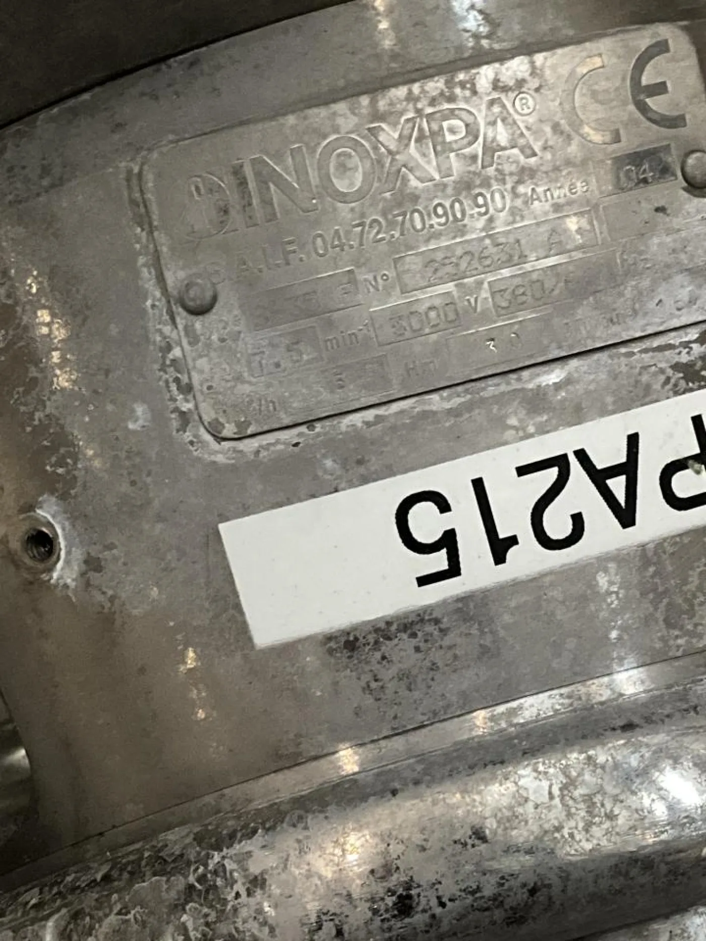 2004 Inoxpa Inoxpa PROLAC S35F Stainless Steel Contact Parts Centrifugal Pump - 3