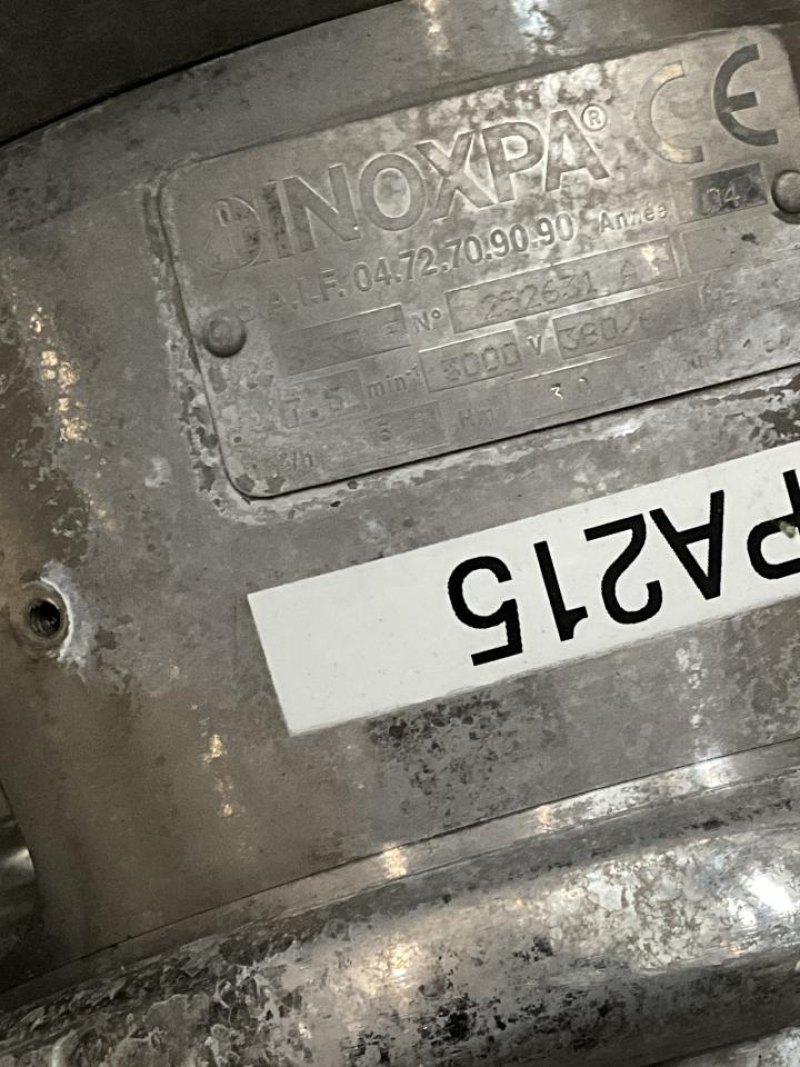 2004 Inoxpa Inoxpa PROLAC S35F Stainless Steel Contact Parts Centrifugal Pump