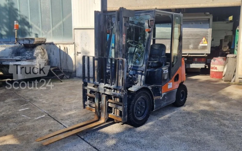 Doosan D25-5 Duplexmast, Seitenverschiebung, autom. Gabelverst.