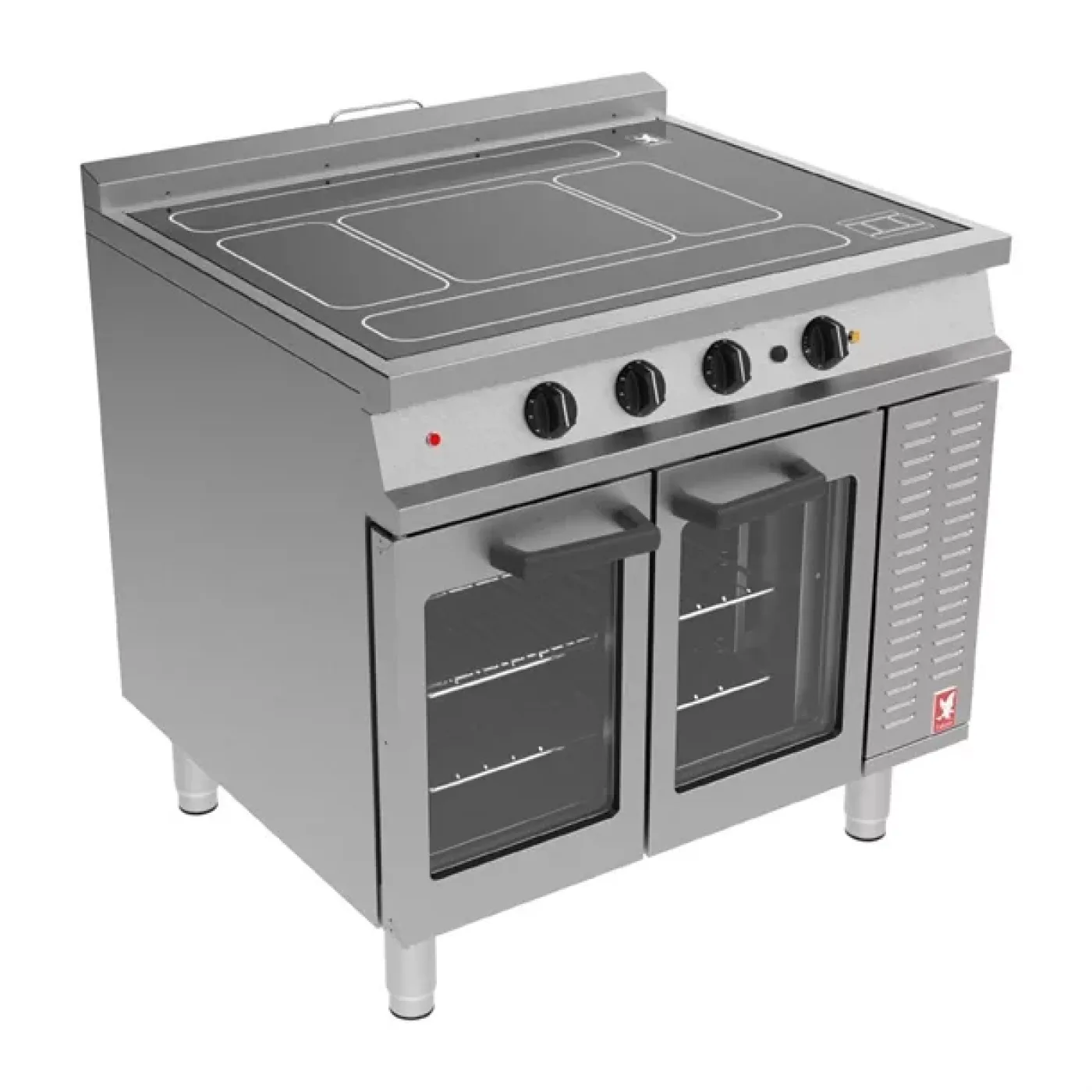 Falcon Dominator Plus Solid Top Induction Oven Range on Feet E3917I - islandcatering - 1