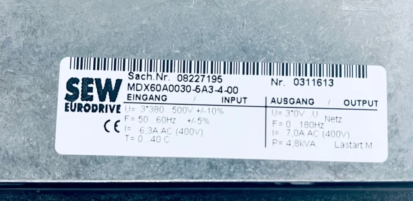SEW Eurodrive MDV60A0030-5A3-4-0T Umrichter - 6