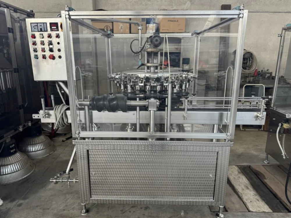 GAI RINSING MACHINE 24 NOZZELS IN STAINLESS STEEL, SECOND-HAND MACHINE