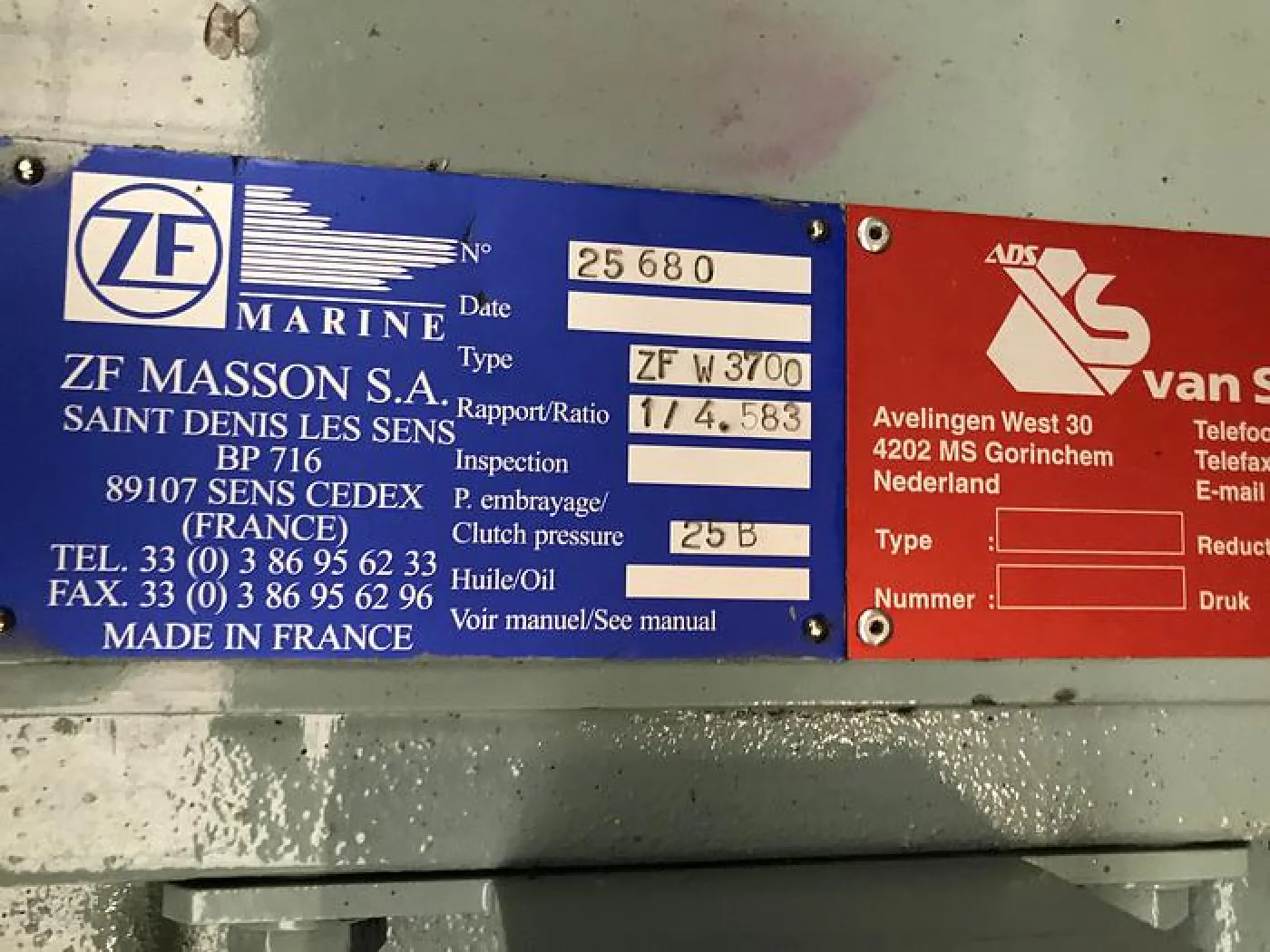 GEARBOX ZF MASSON W3700 - 3