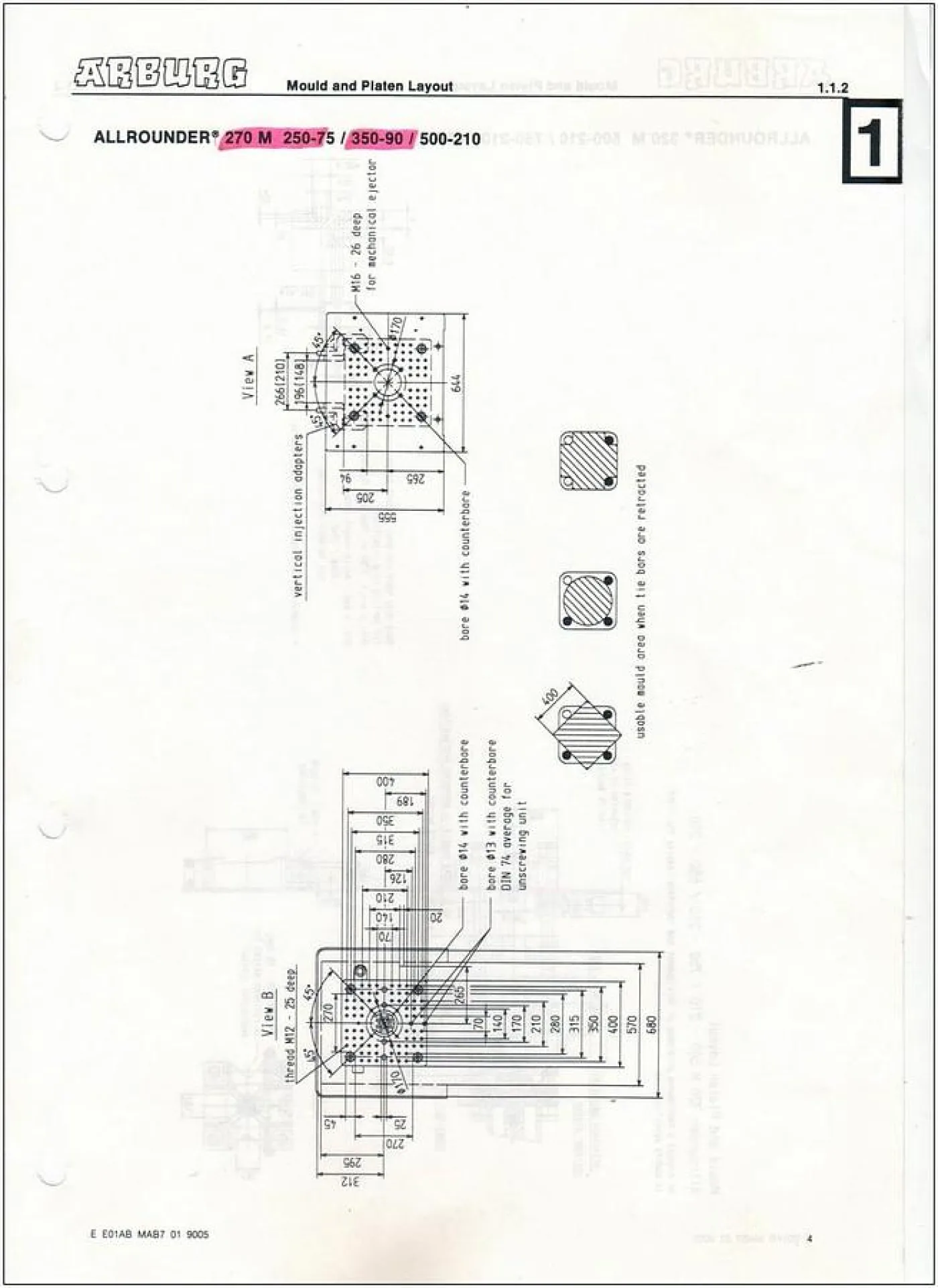 1991 ARBURG 270M 500-90/90 IN0405 - 6
