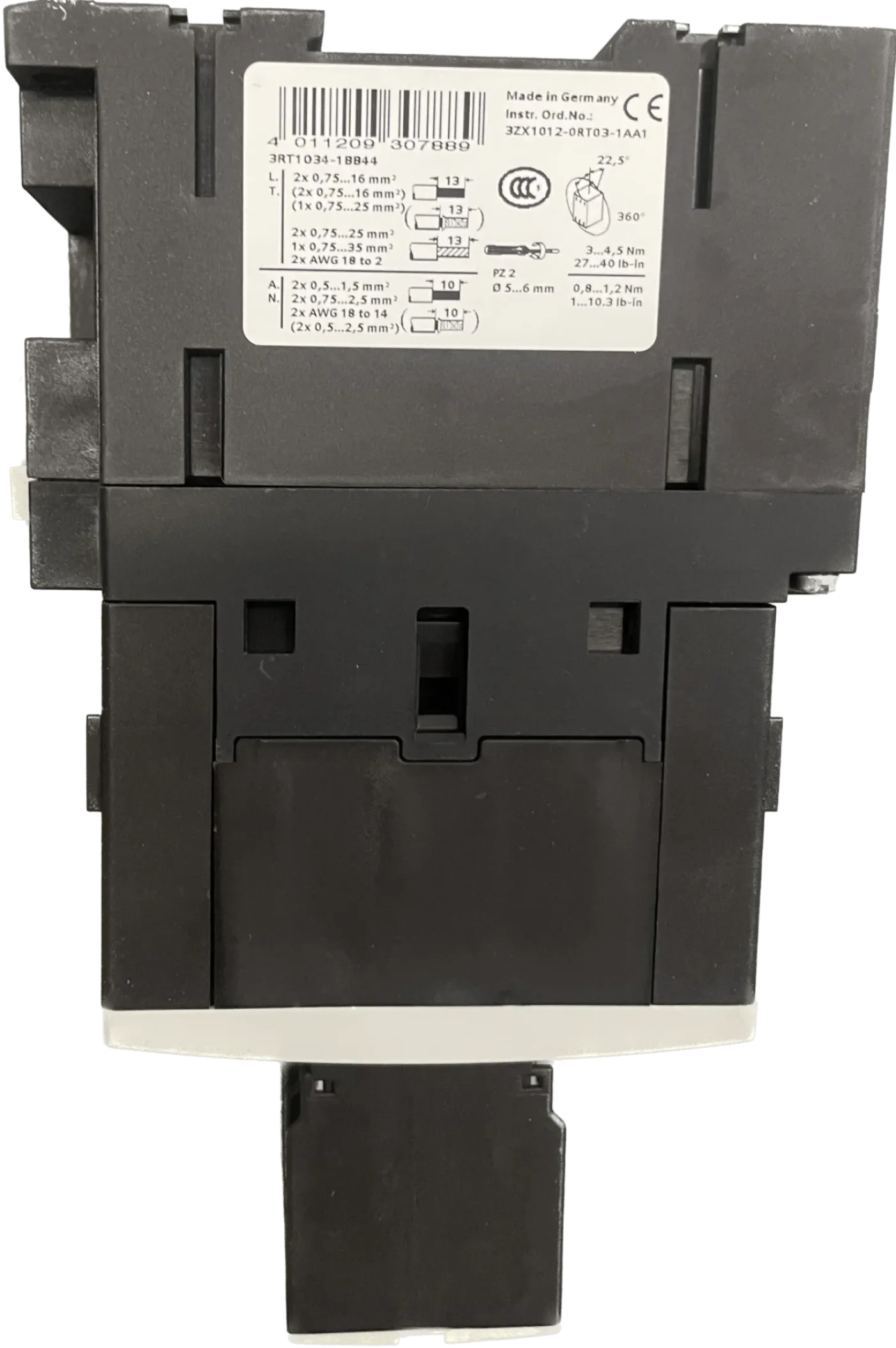 Siemens Leistungsschütz 3RT1034-1BB44 - 3