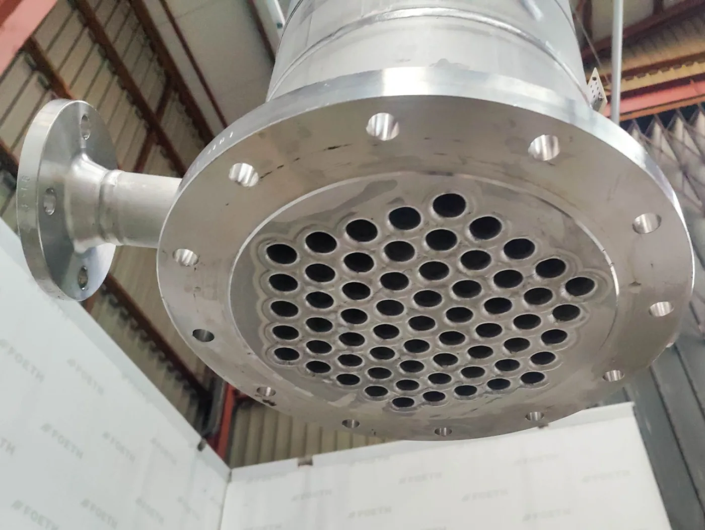 Buss-SMS trickling film cooler 5,7 m2 - Falling film evaporator - 8