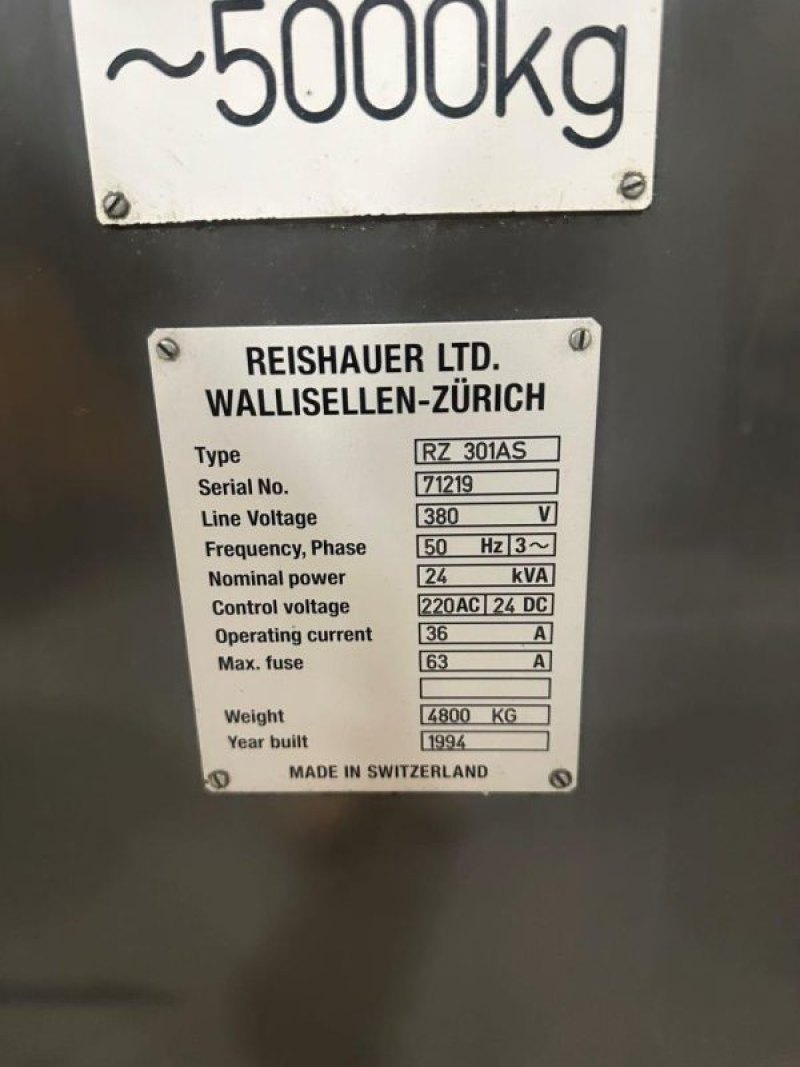 CNC Gear Grinding Machine – REISHAUER RZ301AS