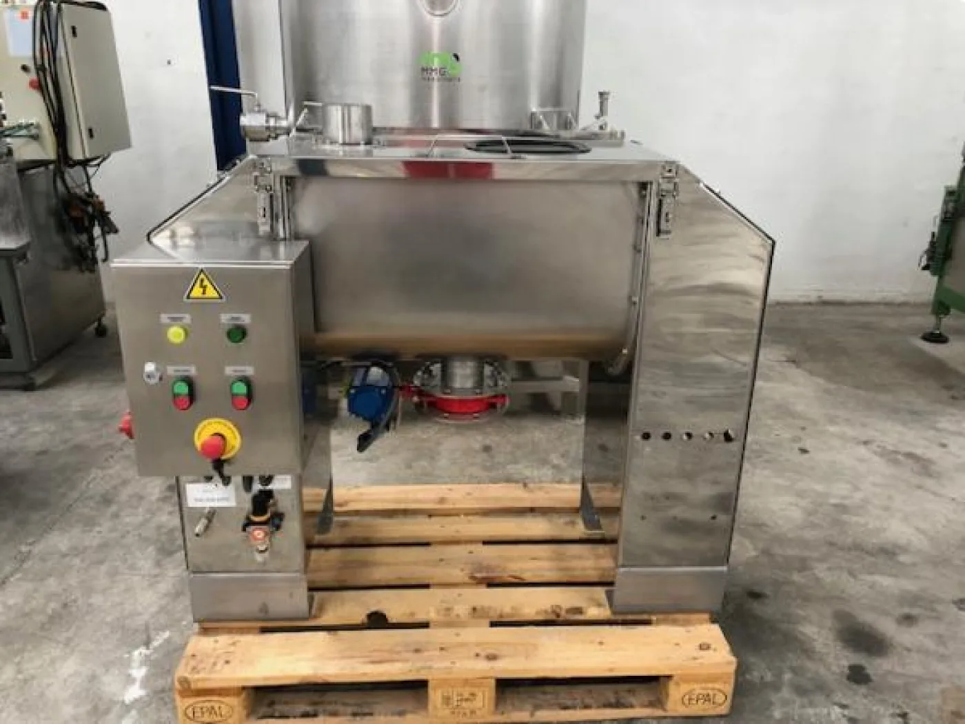 Mezcladora de bandas horizontal en acero inoxidable con capacidad de 100 litros - 1