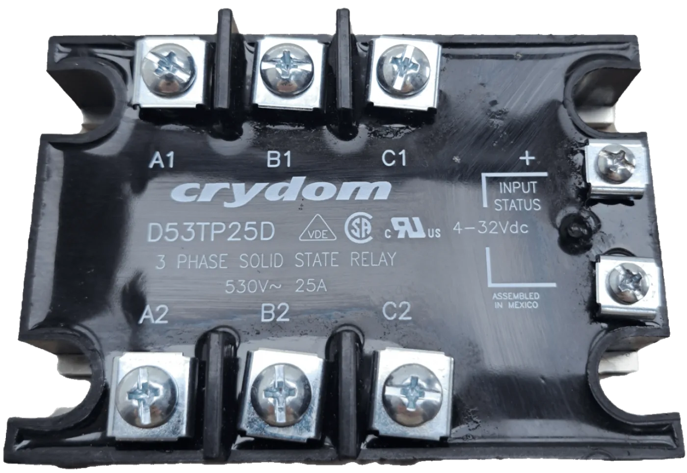 Sensata / Crydom afelmontage Halbleiterrelais mit Nulldurchgang 530 Vrms / 25 A eff / D53TP25D - 2