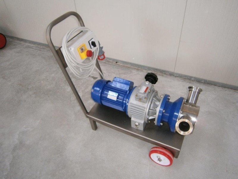PUMP – ELECTRIC PUMP IN STAINLESS STEEL WITH FOOD NEOPRENE IMPELLER MOD. EURO 60 WITH MOTOVARIATORE THREE-PHASE 380 VOLT NEW MACHINE
