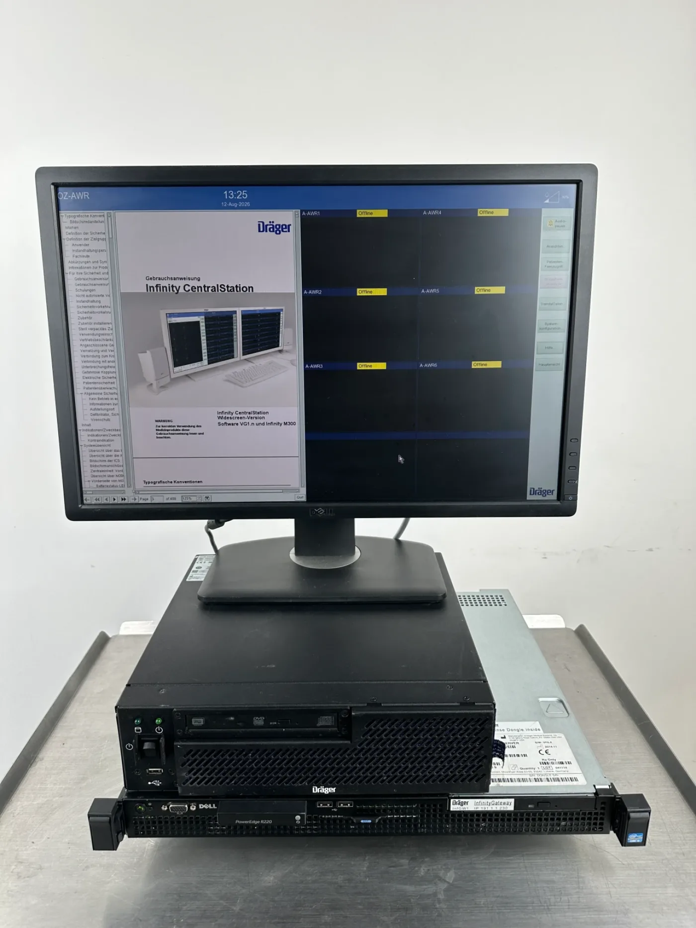 Dräger Infinity CentralStation Wide MS26800 + Infinity Gateway Server – Patientenmonitoring Zentrale - 1