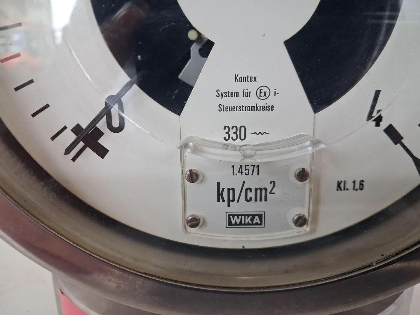 WIKA NG160 Kontaktmanometer 0–4 bar DN50 Flansch - 3