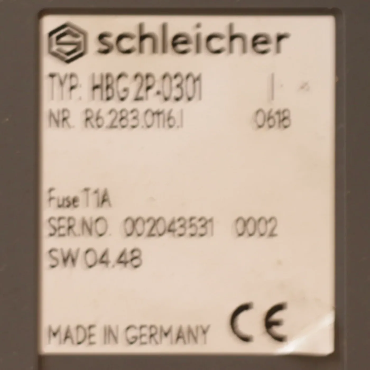 Schleicher HBG 2P 0301 Display Folientastatur Bedienfeld Handbediengerät Art Nr. HBG 2P 0301 - 7