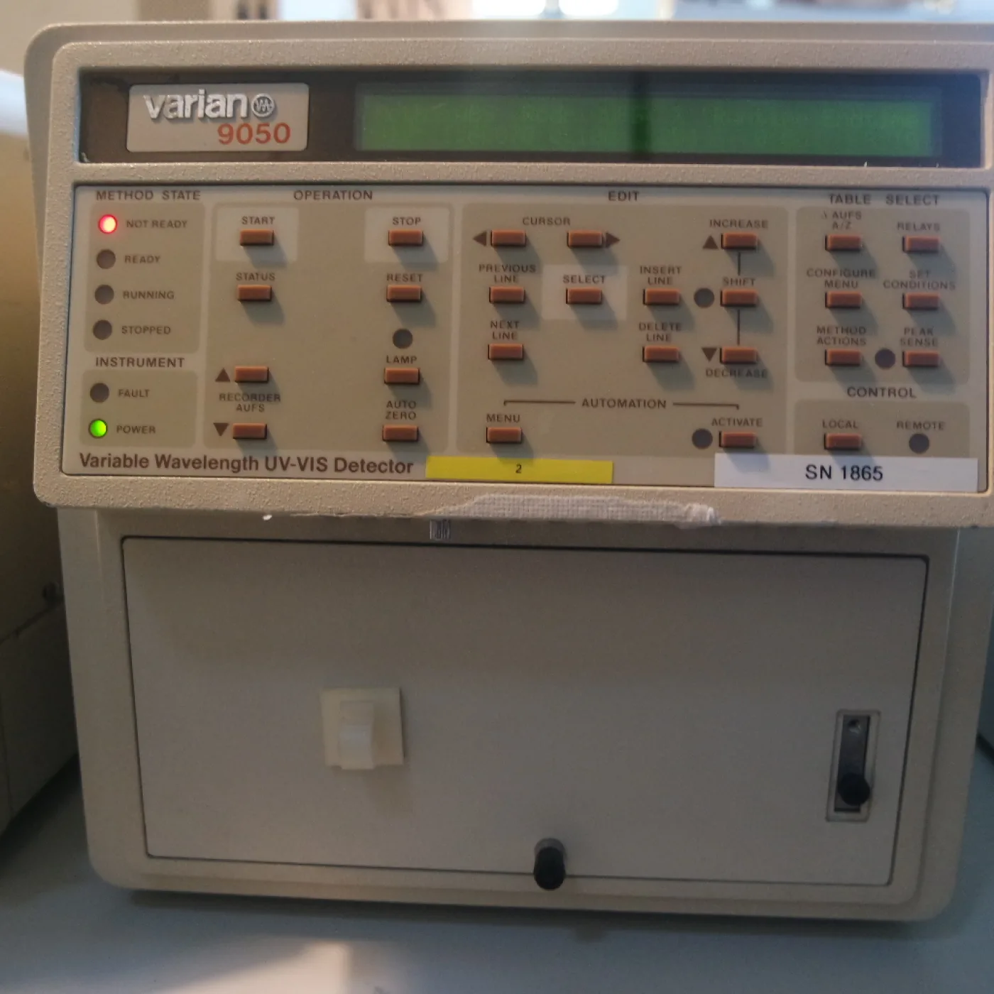 1087 – Spare parts Varian 9050 UV-VIS detector - 1