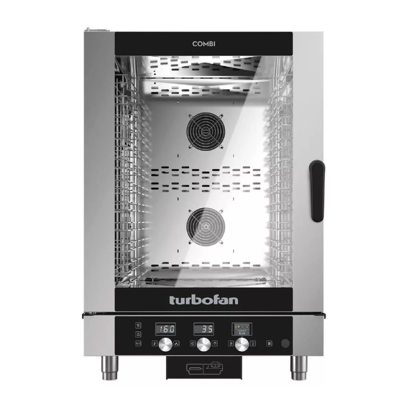Blue Seal Turbofan 10 Grid Touch Control Combi Oven with Auto Wash EC40D10 - islandcatering
