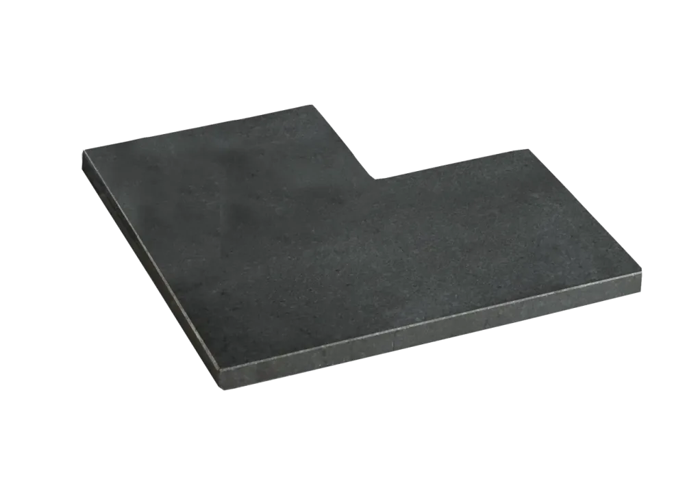 Orient Black strook gezoet 15 cm breed hoekstuk 50/15x3 cm.