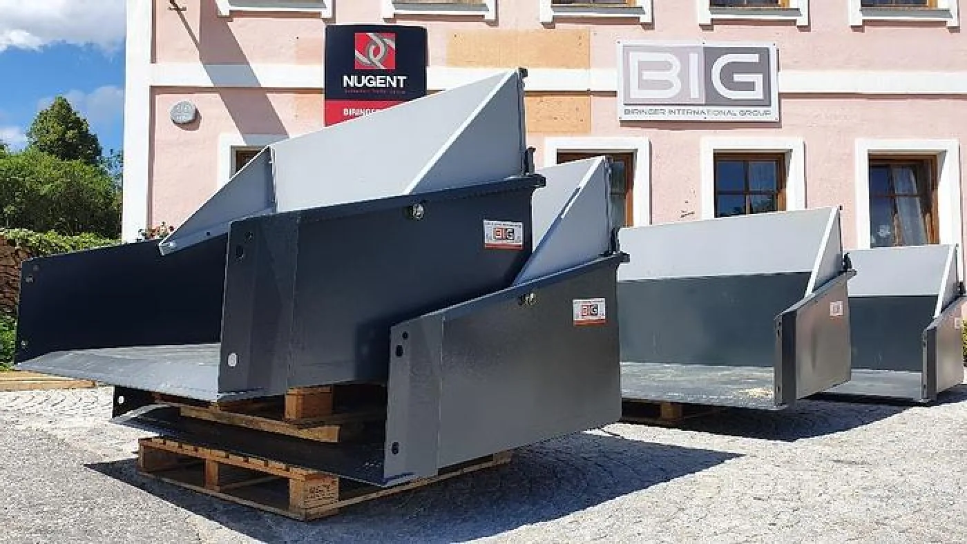 Schwerlast Transportbox / Kippmulde 180 cm mit 3 Punkt- & Euro Aufnahme - 6