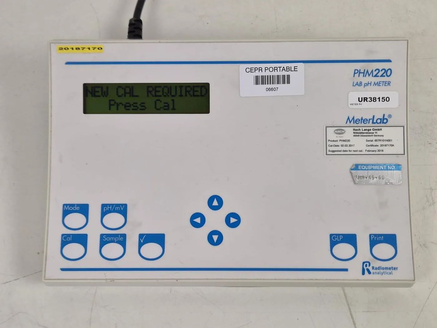 Radiometer Analytical MeterLab PHM220 Lab PH Meter - 8