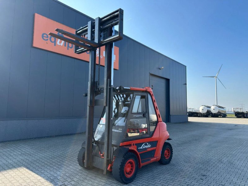 Linde H60D-02 / fork positioner / 6.000kg / duplex / 6 cil. Deutz diesel