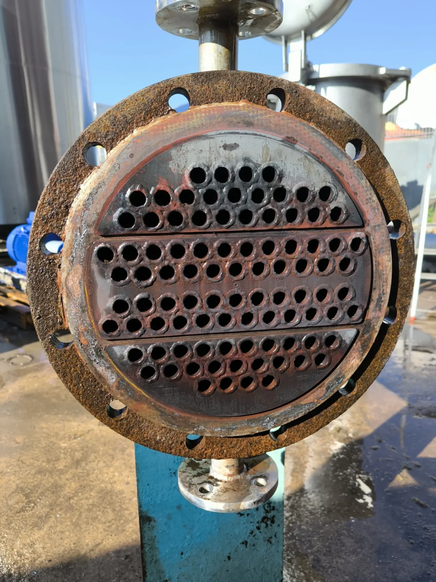 STAINLESS STEEL TUBULAR HEAT EXCHANGER 6.5 M² AGUILAR Y SALAS - 6