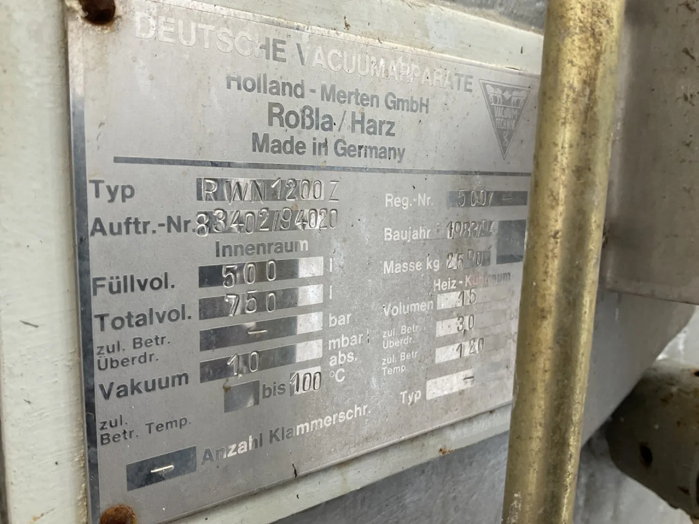 DVA Deutsche RWN 1200 - Nutsche filter - 6