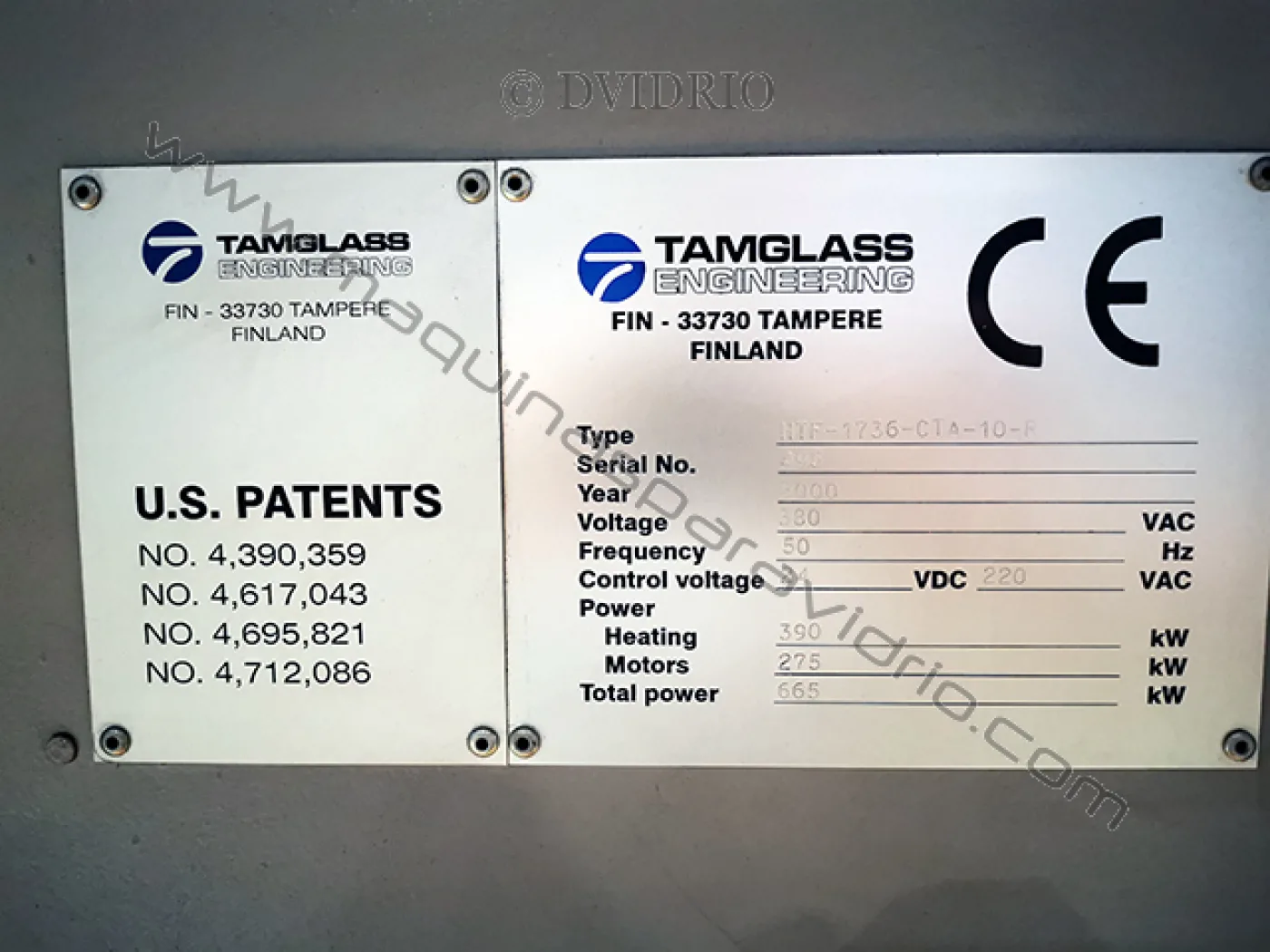 HORNO DE TEMPLADO PARA VIDRIO TAMGLASS - 3